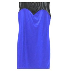 Blue sheer & slimming party dress 💃